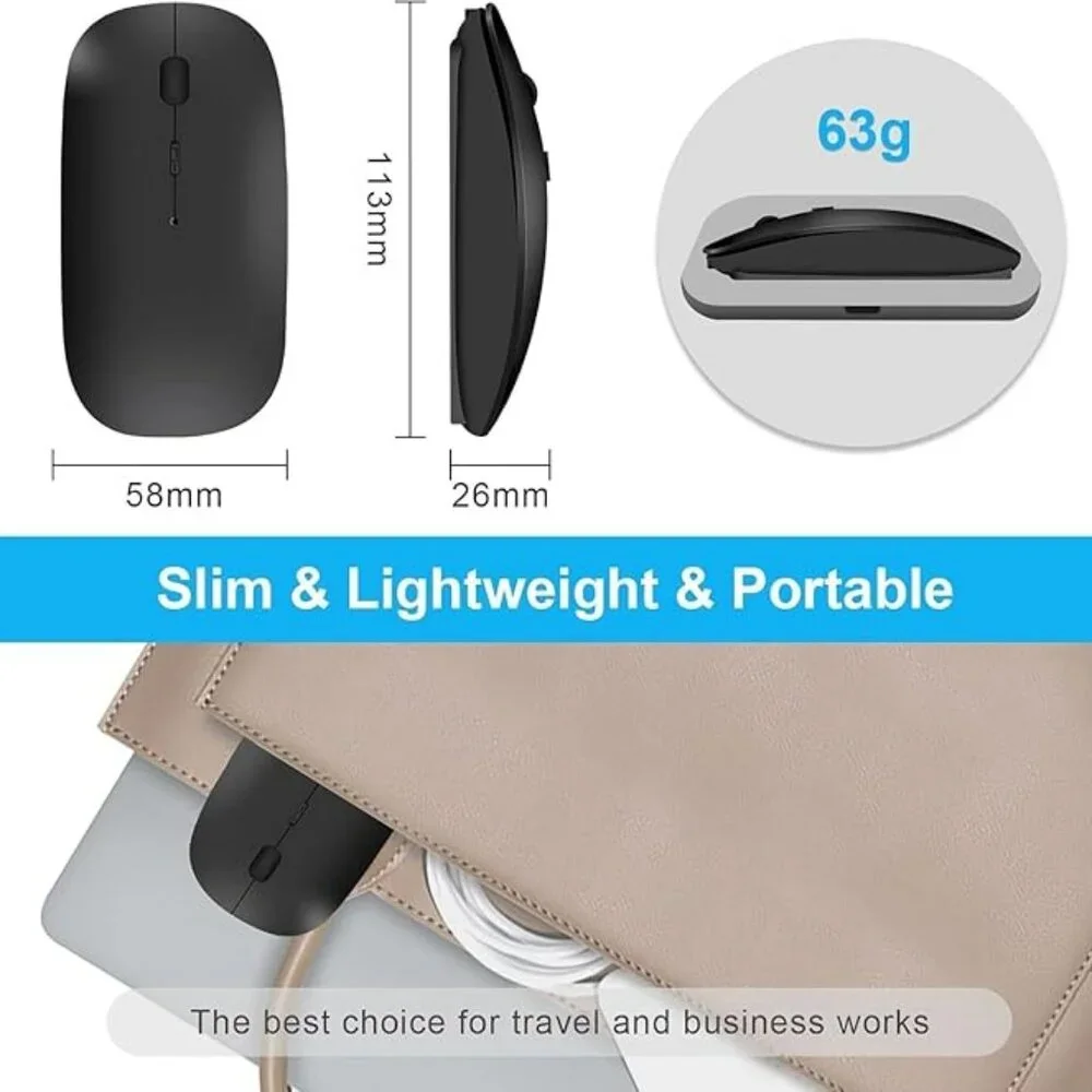 NEW Rechargeable Wireless Bluetooth Mouse for ipad/MacBook air/MacBook pro